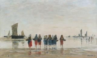 Eugène Boudin - Pêcheuses À Berck
