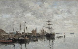 Eugène Boudin - Portrieux, le port