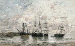 Eugene Boudin - Portrieux, Marée Basse