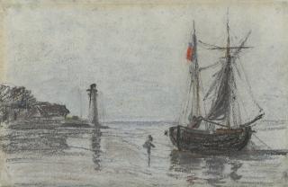 Eugène Boudin - Rade, environs d\'Honfleur