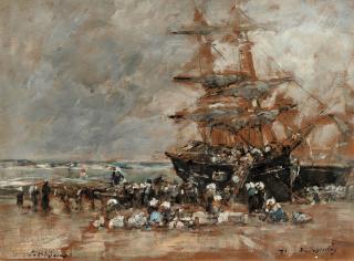 Eugène Boudin - Retour du Terre-neuvier à Portrieux