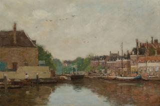 Eugène Boudin - Rotterdam. Le Quai Aux Briques