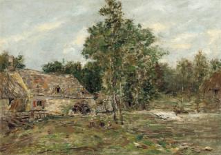 Eugene Boudin - Saint-Cenery, Le moulin