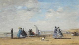 Eugène Boudin - Scène De Plage À Trouville