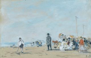 Eugène Boudin - Scène De Plage