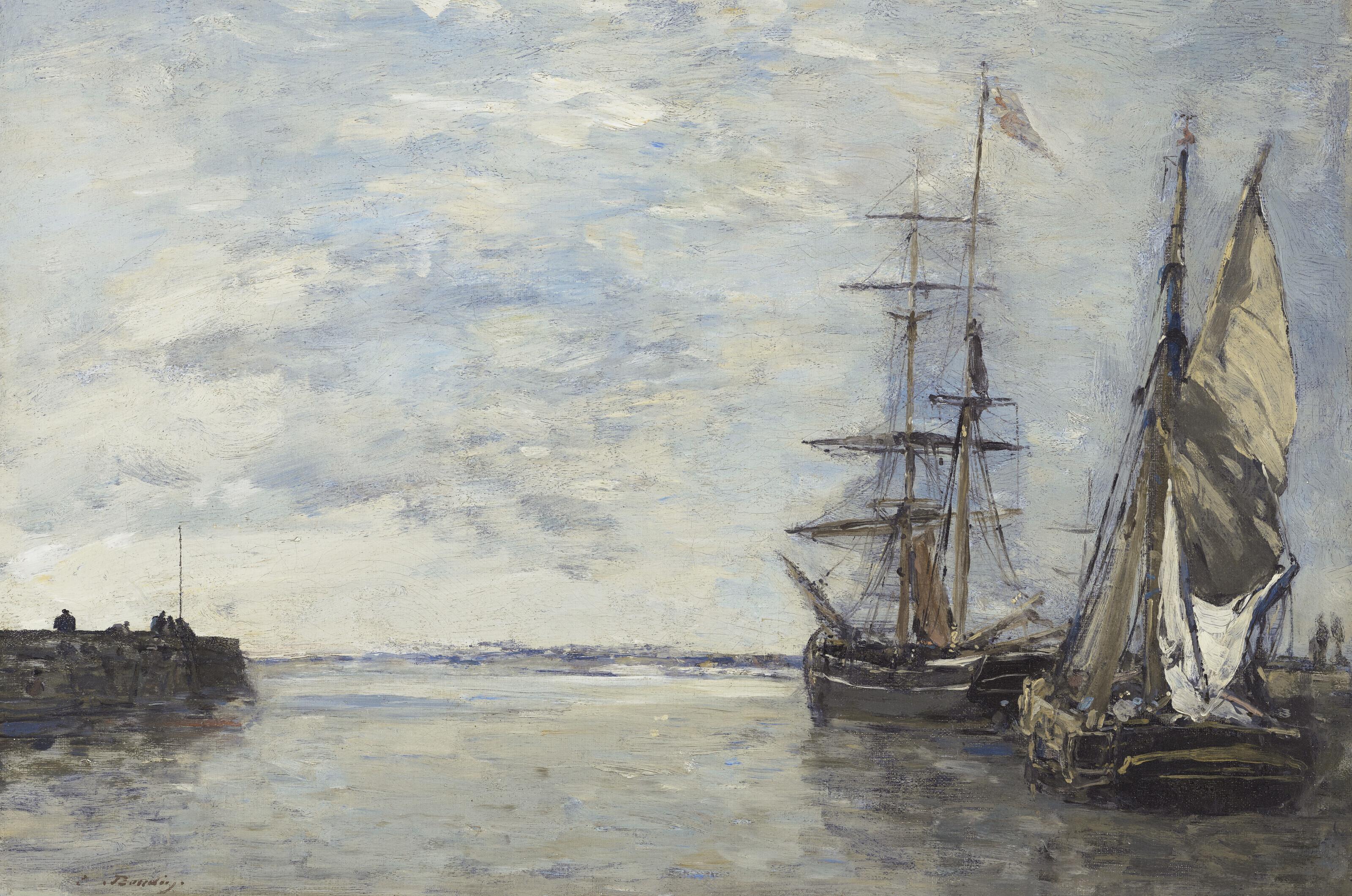 Eugène Boudin - Sortie De Port