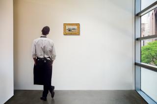 Eugène Boudin - Trouville, scène de plage, le parasol jaune