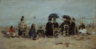 Eugene Boudin - Trouville. Scène de plage