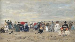 Eugene Boudin - Trouville. Scène de plage