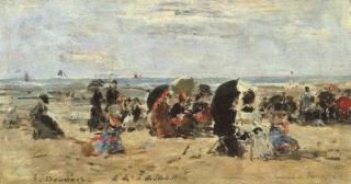 Eugene Boudin - Trouville. Scène de plage