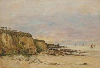 Eugène Boudin - Villerville, le rivage