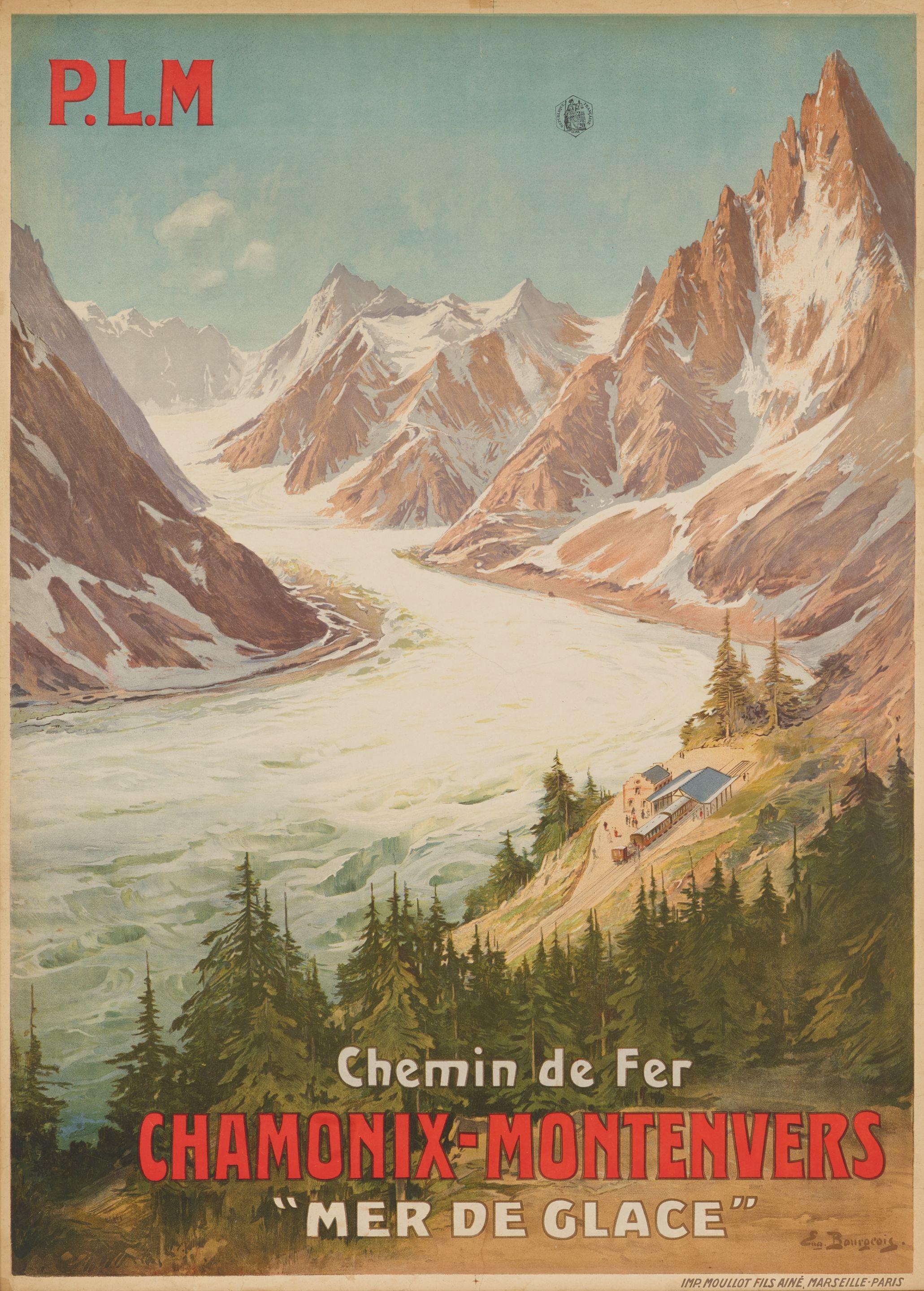 Eugène Bourgeois - Chamonix- Montenvers / \