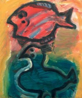 Eugène Brands - Fish and bird