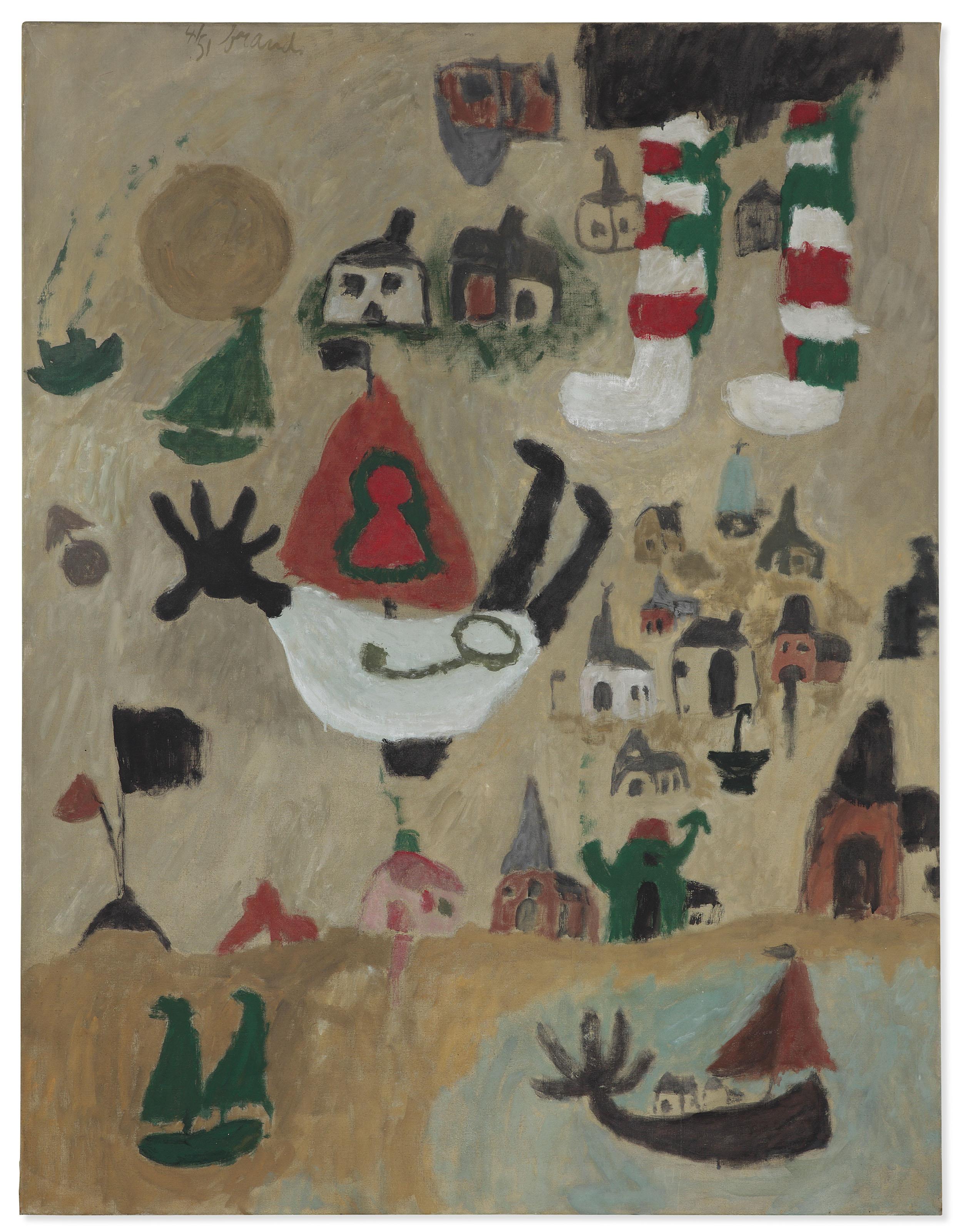 Eugène Brands - Wandelen (Promenade in the Village)