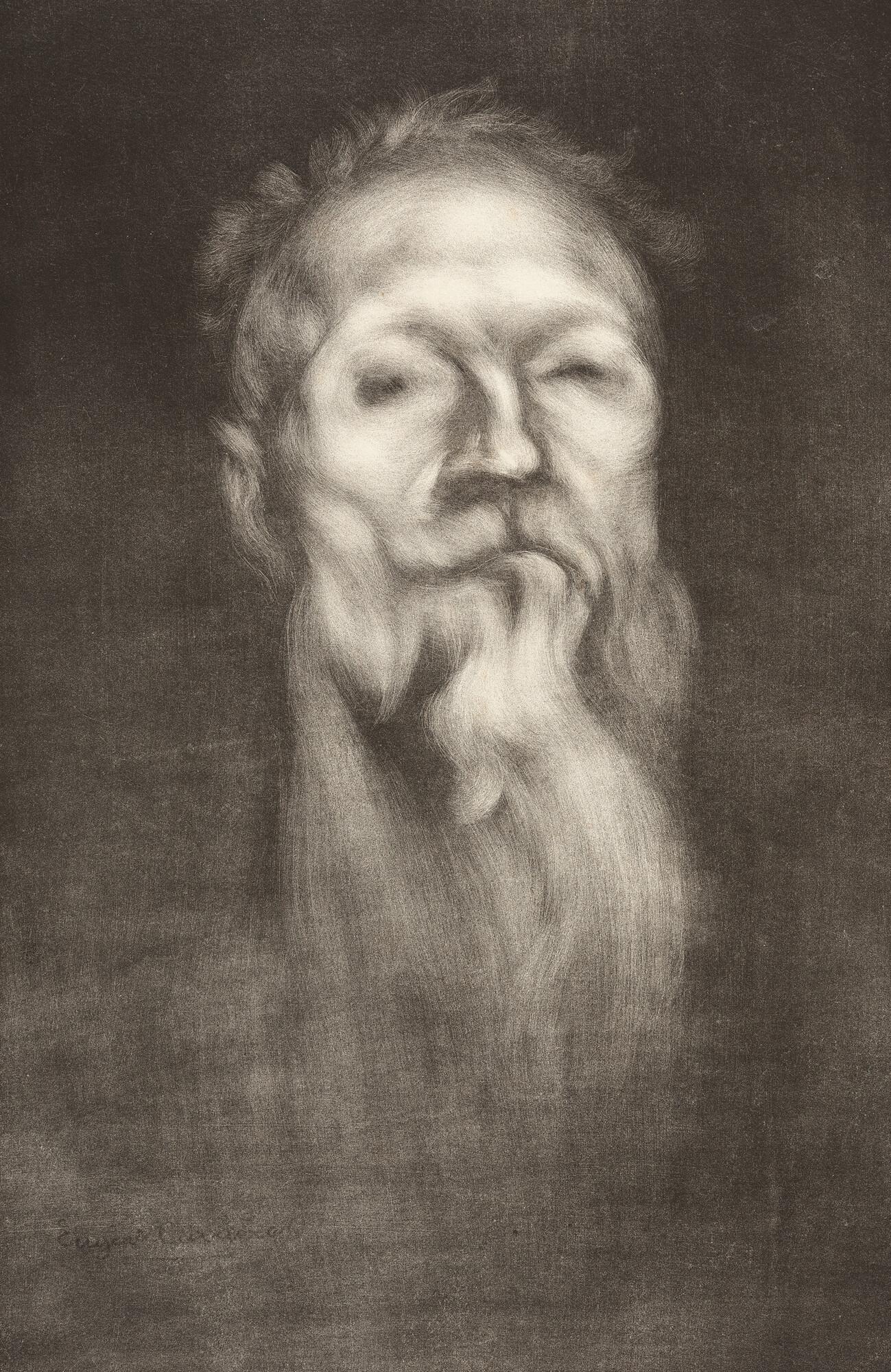 Eugène Carrière - Bildnis des Bildhauers Auguste Rodin