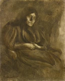 Eugène Carrière - Femme Assise