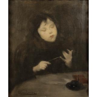 Eugène Carrière - La Leçon De Calcul