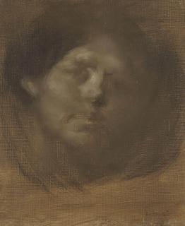 Eugène Carrière - Portrait De Femme