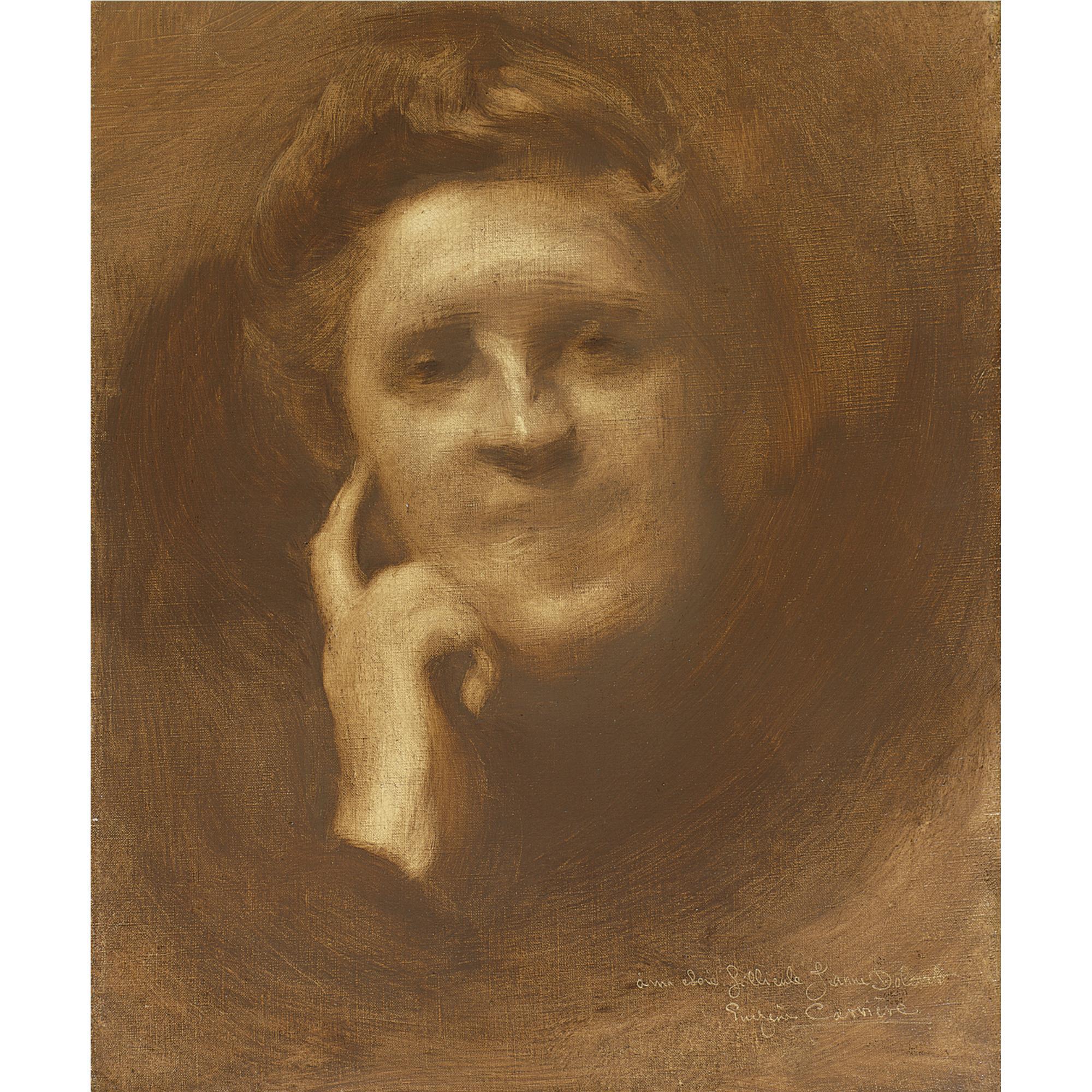 Eugène Carrière - Portrait Of Jeanne Dolent