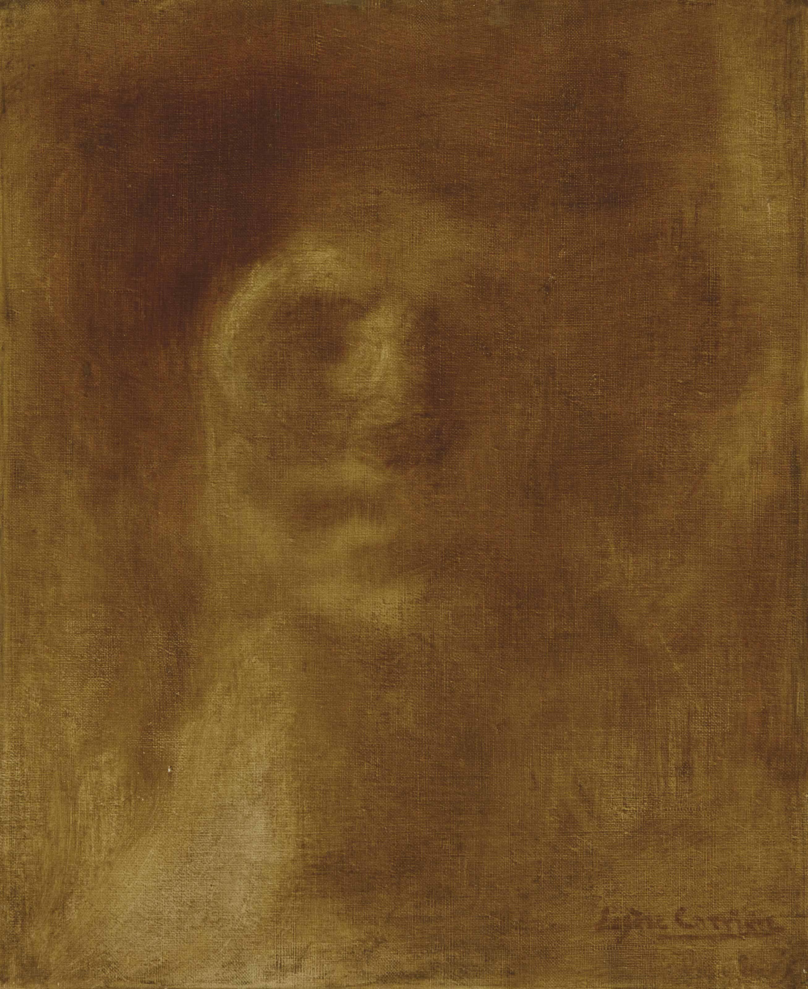 Eugène Carrière - Portrait Présumé De Madame Carrière (1855-1922), Née Sophie Desmouceaux