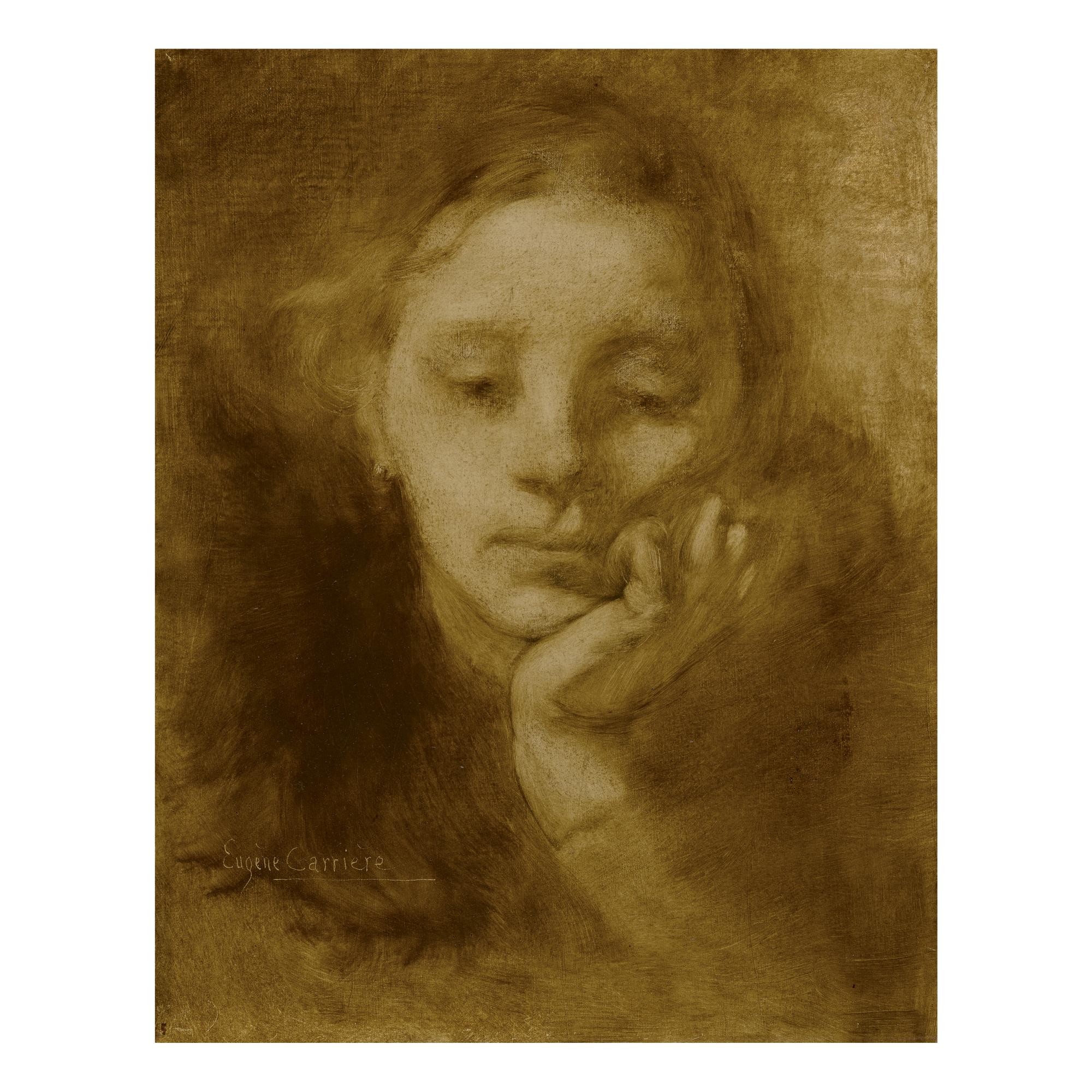Eugène Carrière - Tête De Femme