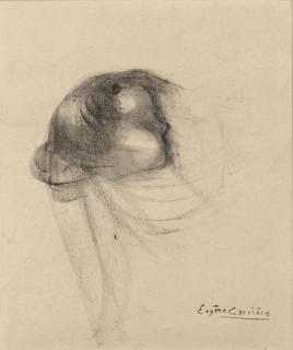 Eugène Carrière - Tête D\'Enfant De Profil