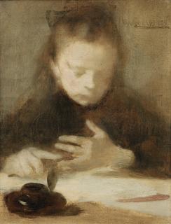 Eugène Carrière - The Addition