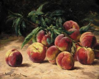 Eugene Claude - Peaches and foliage