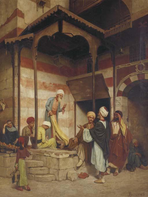 Eugène de Baugnies - La rue du Mousky au Caire