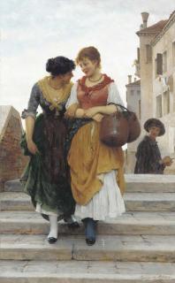 Eugene De Blaas - Confidences