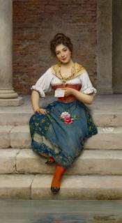 Eugene De Blaas - The Love Letter