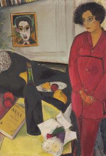 Eugene de Kermadec - Pyjama rouge contre nature morte