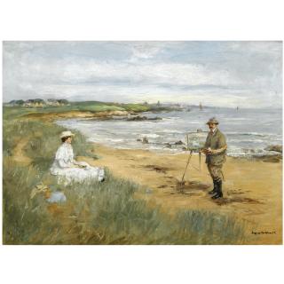 Eugène Dekkert - A Self Portrait Of The Artist At Work