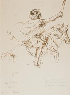 Eugène Delacroix - French charging Cavalier