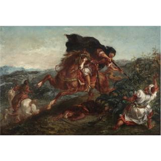 Eugène Delacroix - French Le Combat