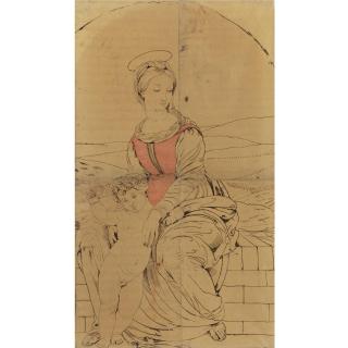 Eugène Delacroix - French Study For La Vierge Des Moissons