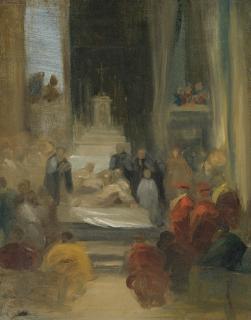Eugène Delacroix - Frenchinterior Of A Church: Ordination Of Carmelites