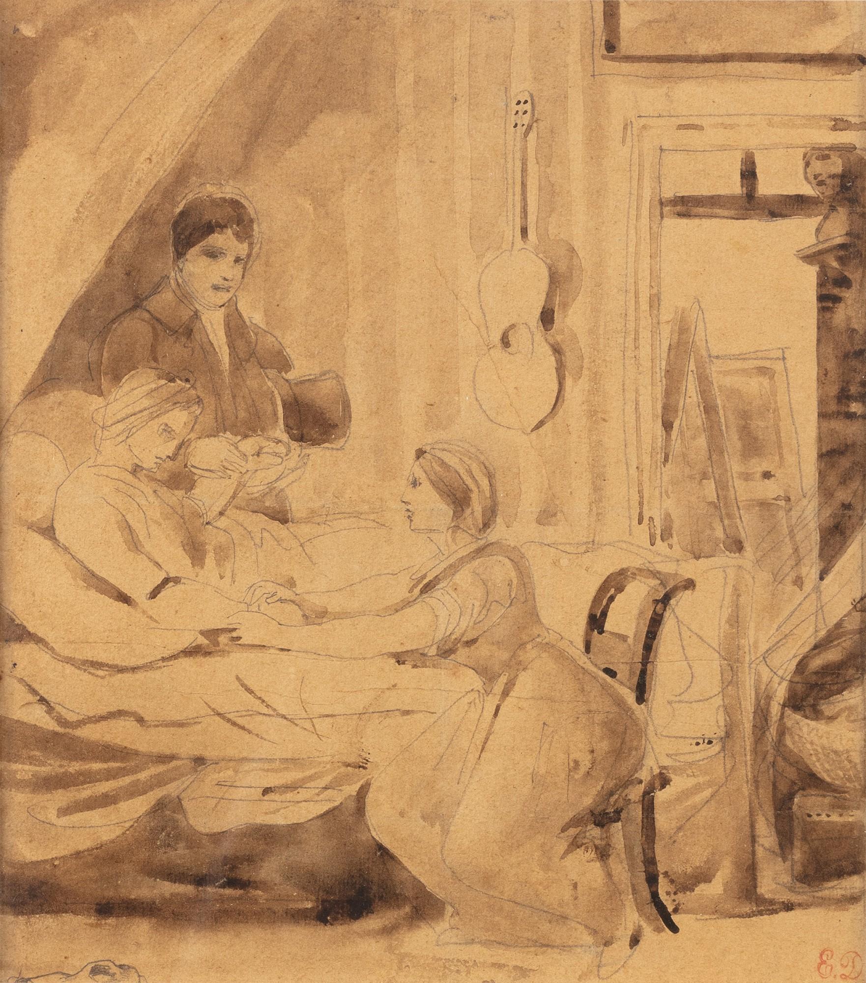 Eugène Delacroix - La Visite du médecin