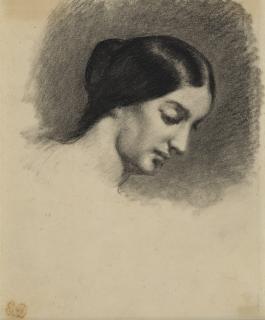 Eugène Delacroix - Portrait De Jeune Femme