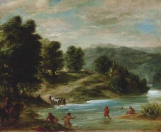 Eugène Delacroix - The Banks of the River Sebou