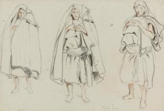 Eugène Delacroix - Three Figures