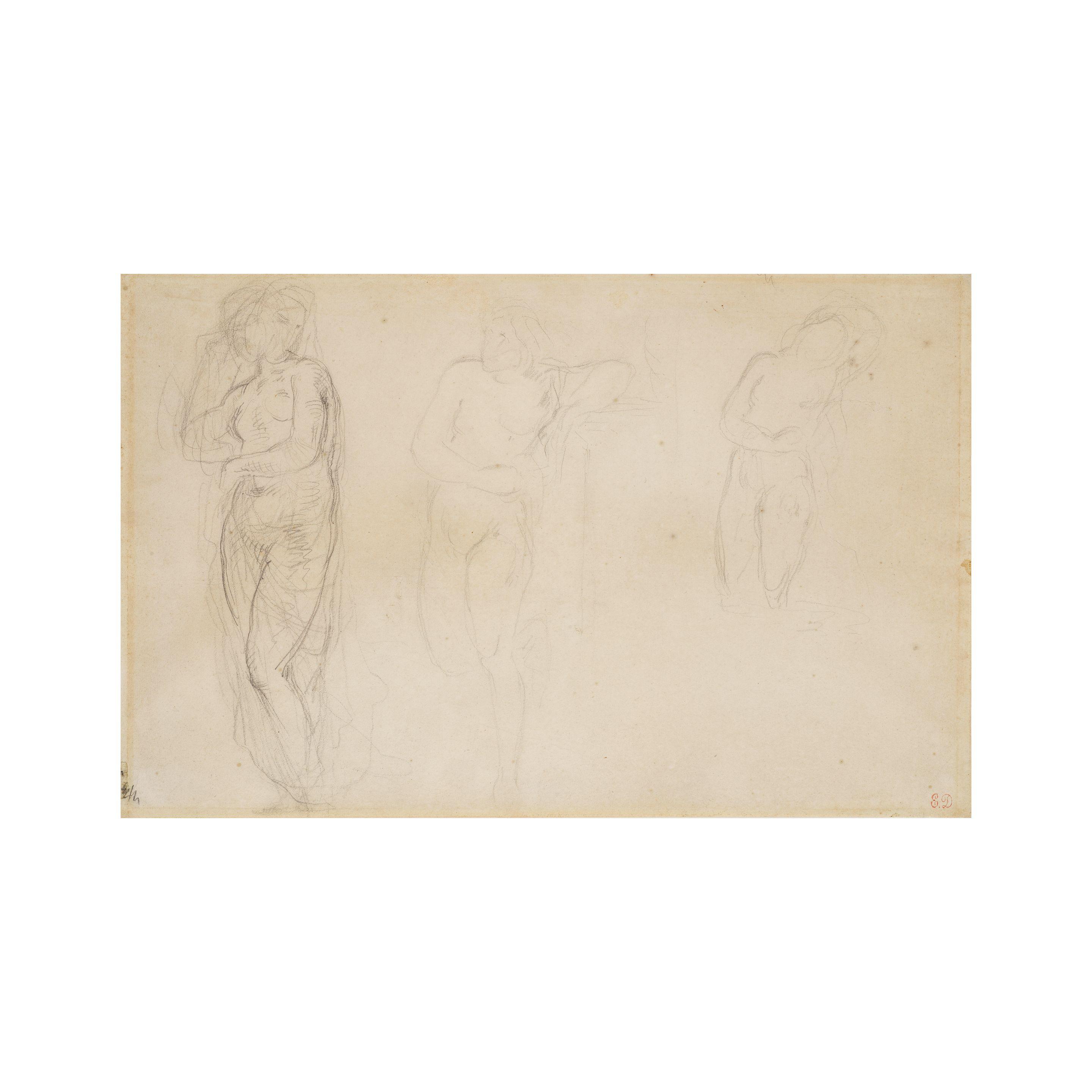 Eugène Delacroix - Trois études de femmes