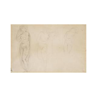 Eugène Delacroix - Trois études de femmes