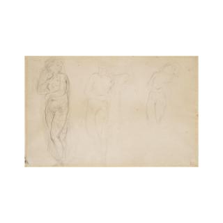 Eugène Delacroix - Trois études de femmes