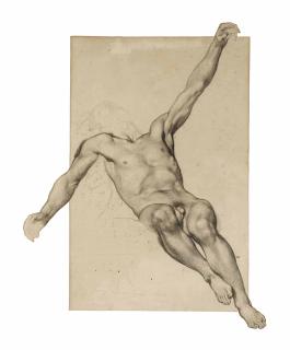 Eugène Devéria - Étude Pour La Figure Du Christ