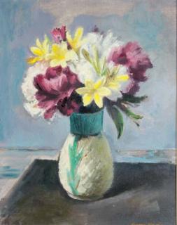 Eugene Edward Speicher - Still life with flowers in a vase