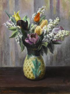 Eugene Edward Speicher - Tulips And Spirea