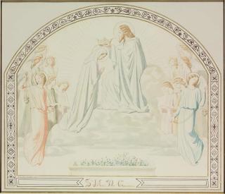 Eugene-Emmanuel Amaury-Duval - The Coronation of the Virgin