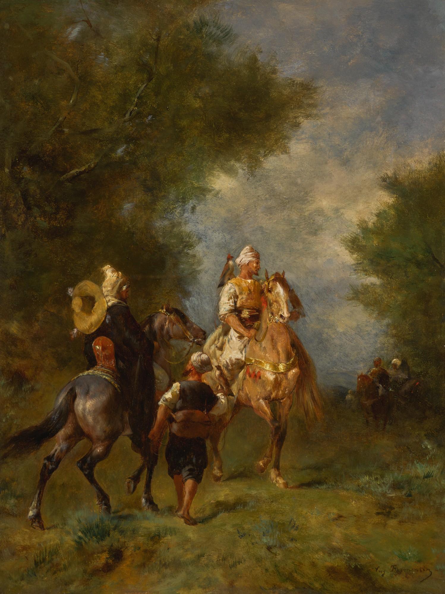 Eugène Fromentin - A Hawking Party