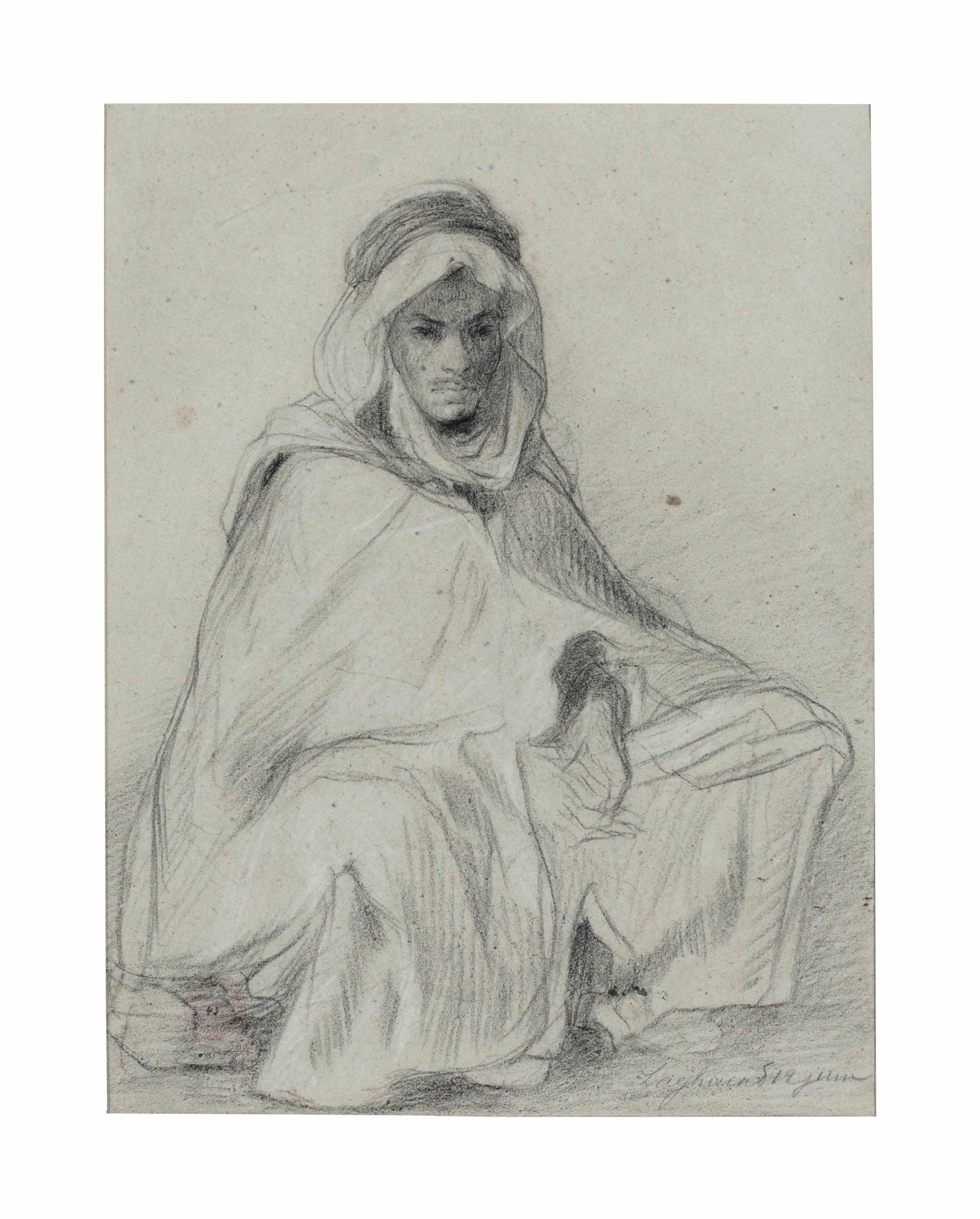Eugène Fromentin - A Seated Arab